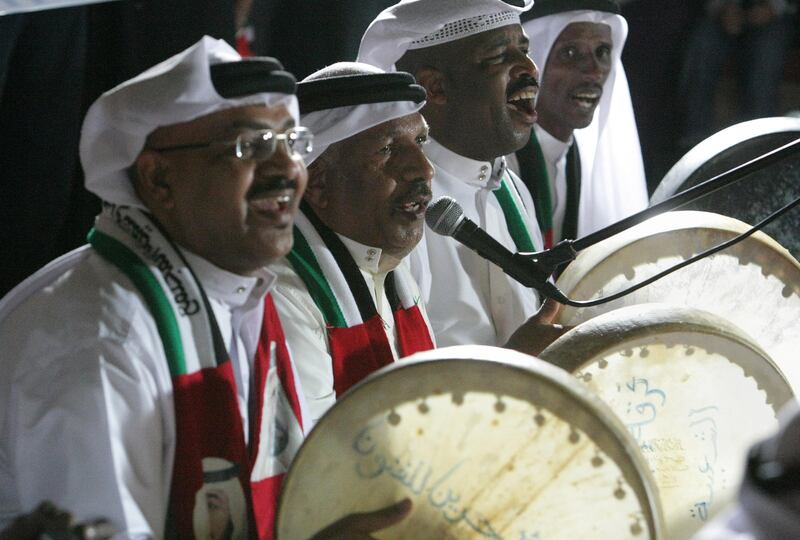 UAE - Sharjah- Dec 02 - 2011:  Musician perform at Al Qasba during the celebration of the 40 year anniversary of the National day. ( Jaime Puebla - The National Newspaper )