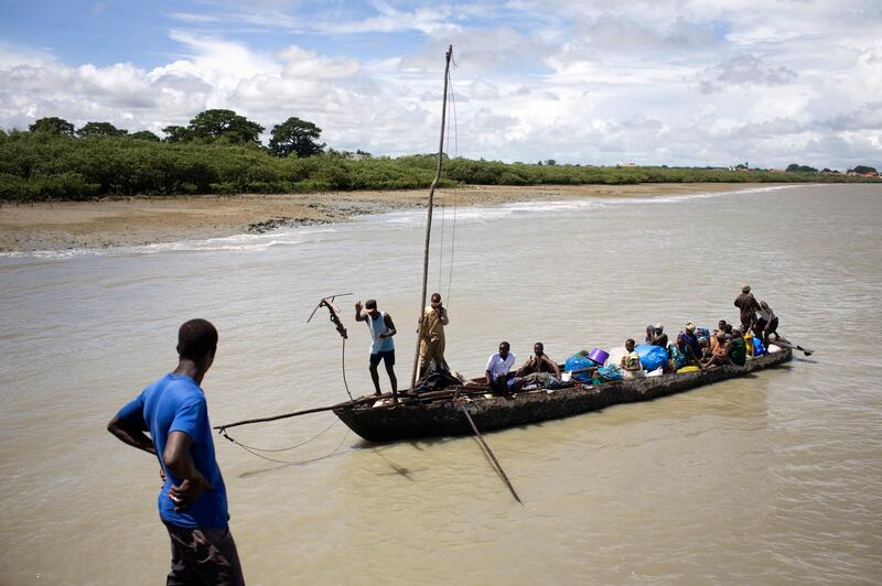 Bissau - August 28, 2008: The main port in Bissau for local fishing boats and for transporting goods between the Bolama Islands and the mainland. There have been several accounts of local fishermen (in need of money due tot he overtaxed fishing resources) transporting cocaine deposited on the islands to the mainland by small fishing boats.  Lauren Lancaster / The National
 *** Local Caption ***  LL_GB_port019.jpgLL_GB_port019.jpg