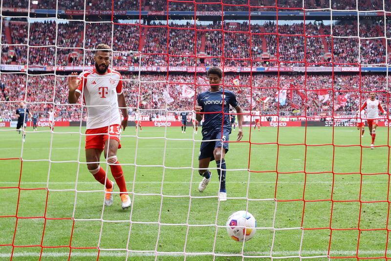 Eric Maxim Choupo-Moting scores Bayern's first goal. Getty 