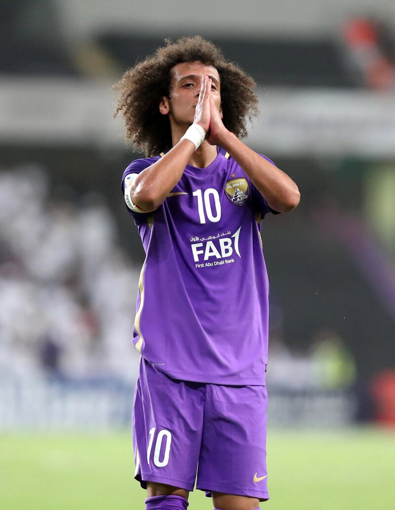 Al Ain, United Arab Emirates - August 21st, 2017: Al Ain's Omar Abdulrahman during the Asian Champions League game between Al Ain v Al Hilal. Monday, August 21st, 2017 at Hazza Bin Zayed Stadium, Al Ain. Chris Whiteoak / The National