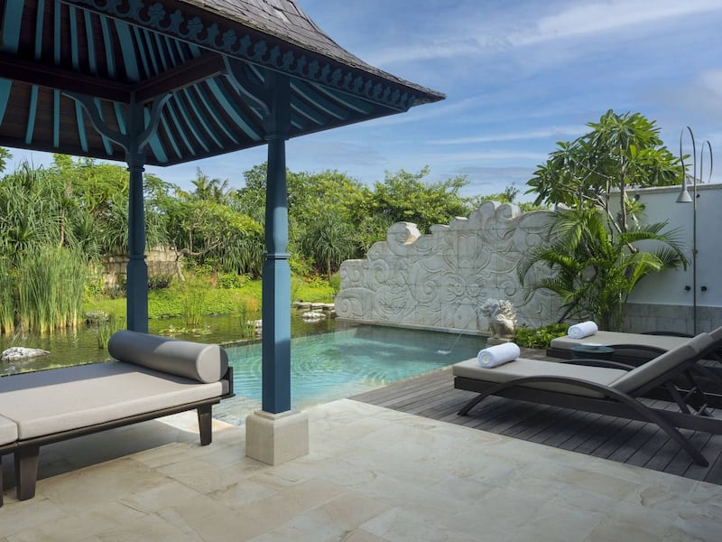 All villas come with their own private pool and either sunset or tropical garden views.