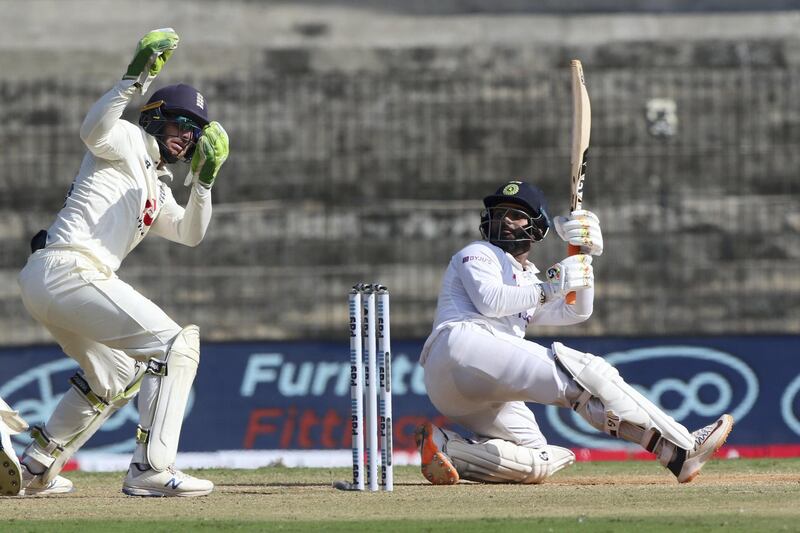 Rishabh Pant of (WK) India during day three of the first test match between India and England held at the Chidambaram Stadium stadium in Chennai, Tamil Nadu, India on the 7th February 2021

Photo by Pankaj Nangia/ Sportzpics for BCCI