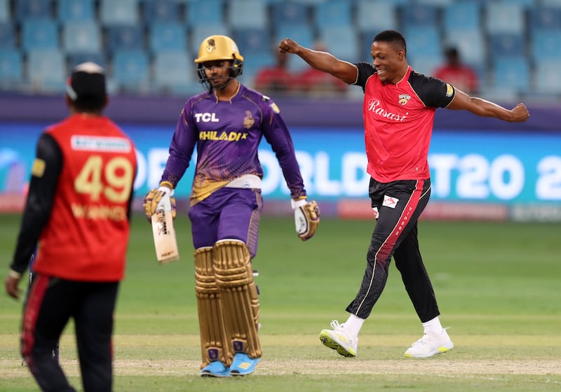 10) Sheldon Cottrell (Desert Vipers) The Jamaican took 12 wickets, with an economy rate of under seven. All his opponents were happy merely to see him off. Chris Whiteoak / The National