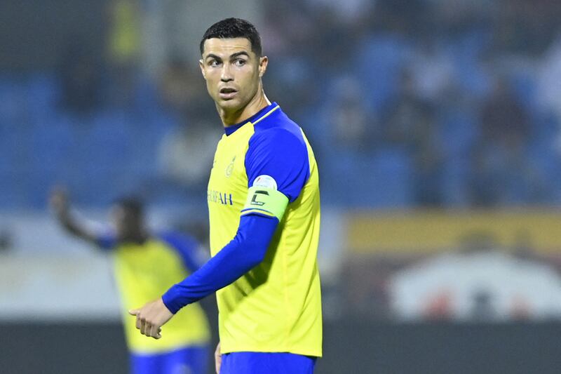 Cristiano Ronaldo has failed to score in half the league games he has played since switching to Al Nassr. AFP