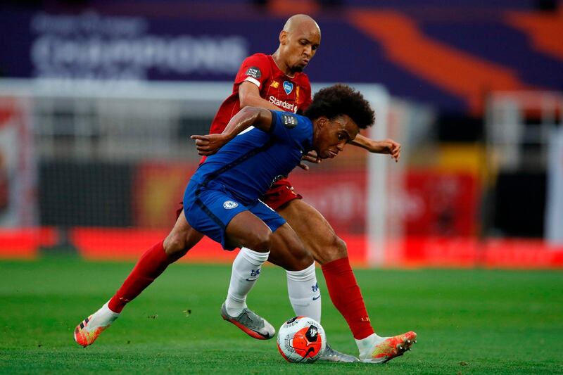 Fabinho - 7: The ball sticks to the Brazilian as if he has glue on his boots. AFP