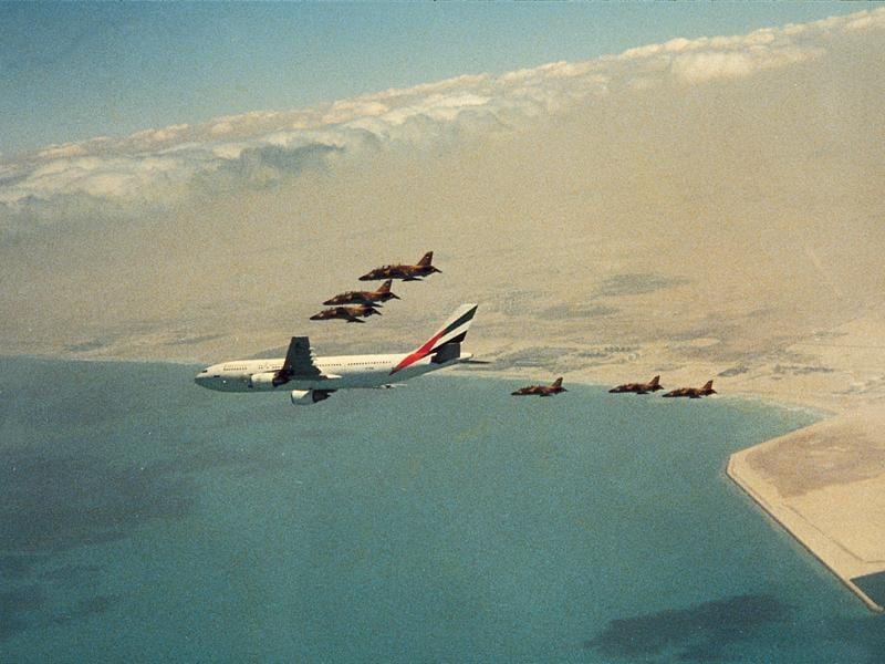 The first flight departs the mainland and heads for India. Courtesy Emirates