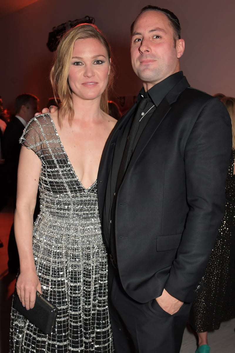 Actress Julia Stiles and husband Preston J Cook announced the birth of baby Arlo in January. It's their second child together. Getty Images for Sky Atlantic