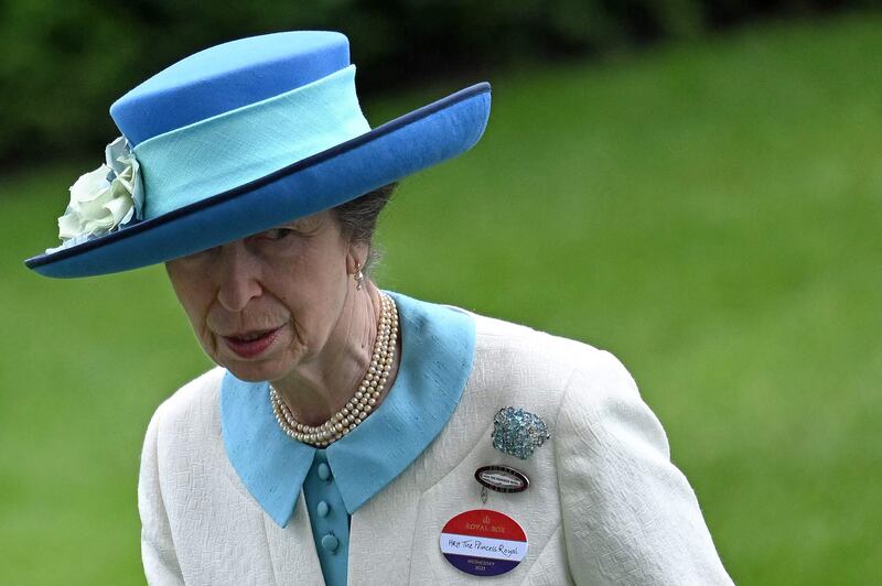 Britain's Princess Anne first wore the dress in 1978 and was spotted wearing it again in July last year. AFP