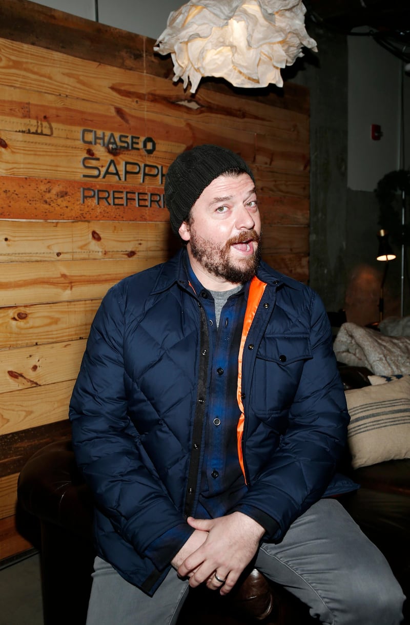 IMAGE DISTRIBUTED FOR CHASE SAPPHIRE PREFERRED - Actor Danny McBride jokes around at the LA Times Studio @ Sundance Film Festival Presented by Chase Sapphire on Saturday, Jan. 20, 2018, in Park City, Utah. (Photo by Jack Dempsey/Invision for Chase Sapphire Preferred/AP Images)