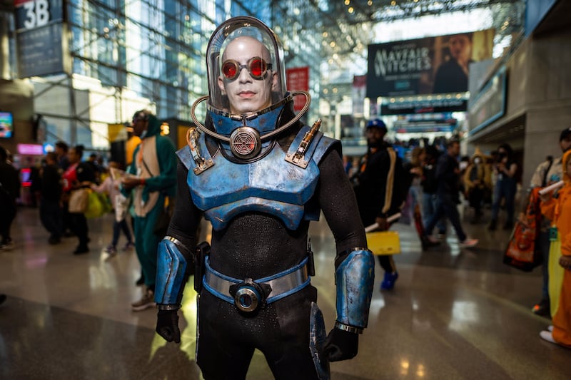 Mr Freeze from 'Batman' at New York Comic Con. AP Photo 