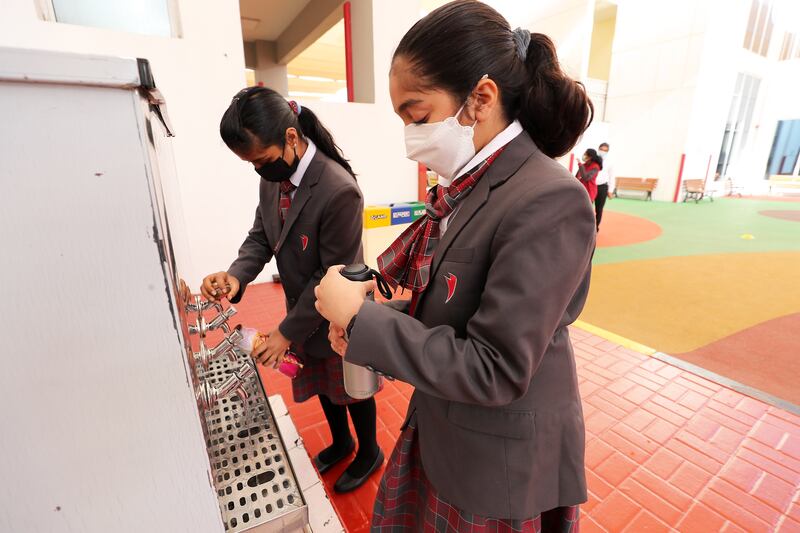 Pupils at the school collect discarded plastic bottles from their homes and neighbourhoods for a project called 'Simply Bottles'.