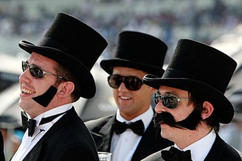 Women weren't the only fans dressed to the nines at the Dubai World Cup at Meydan Racecourse.