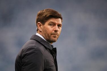Rangers manager Steven Gerrard reacts before the UEFA Europa League round of 32, second leg football match against Royal Antwerp FC in London, Britain, 25 February 2021. EPA
