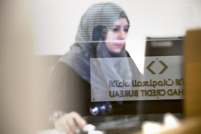 The newly-opened Al Etihad Credit Bureau in Abu Dhabi. Silvia Razgova / The National