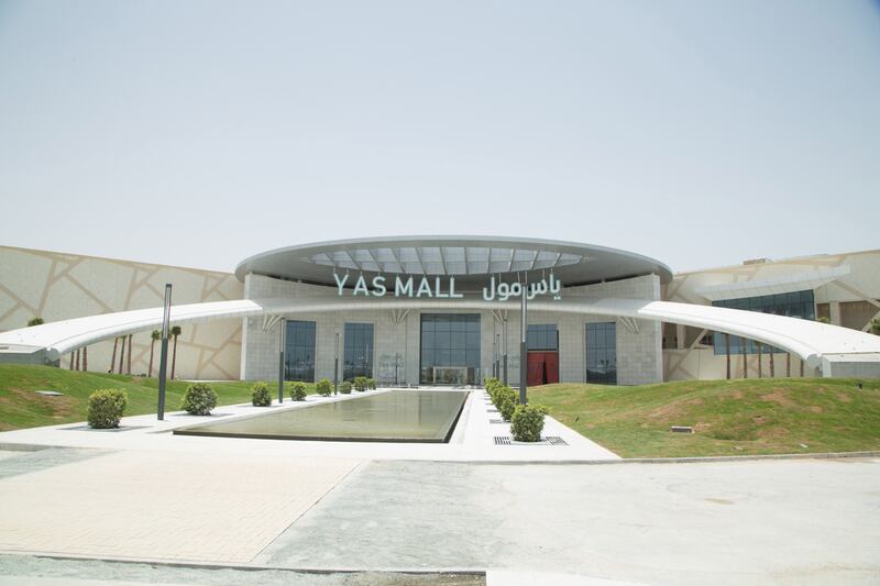 Main entrance of Yas Mall in Abu Dhabi. Photo: Yas Mall