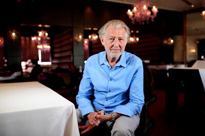 DUBAI, UAE. March 9, 2014-  Three Michelin star chef Pierre Gagnaire is photographed at his restaurant Refletts at InterContinental Hotel Dubai Festival City in Dubai, March 9, 2014. (Photo by: Sarah Dea/The National, Story by: Rebecca Duane McLaughlin, Arts and Life)
