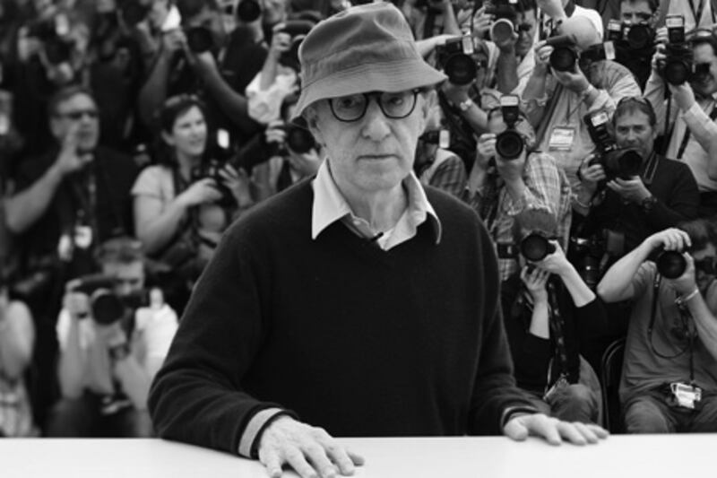 US director Woody Allen poses in Cannes in May, 2010.