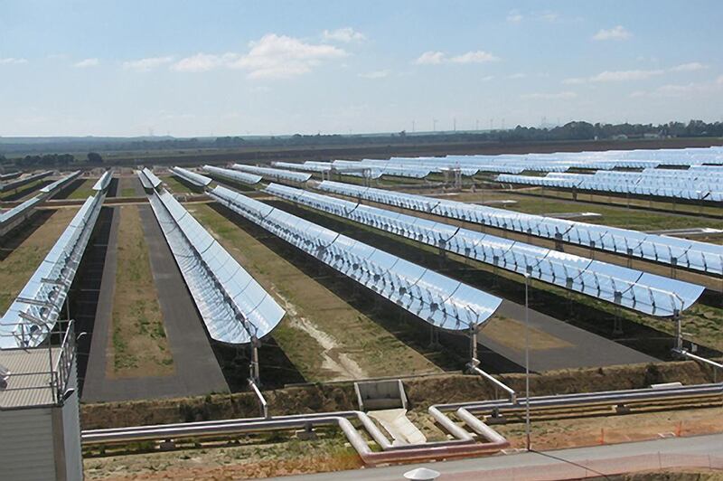 The Valle 1 and Valle 2 project is one of the largest solar thermal power plants in operation. Courtesy Torresol Energy