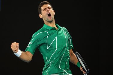 Novak Djokovic was too good for Milos Raonic in their Australian Open quarter-final match. AFP