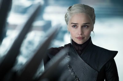 Emilia Clarke in the final episode of "Game of Thrones." Courtesy HBO