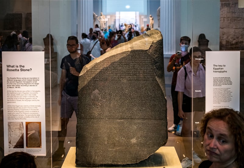 The Rosetta Stone has been in the British Museum's collection for more than 200 years. AFP
