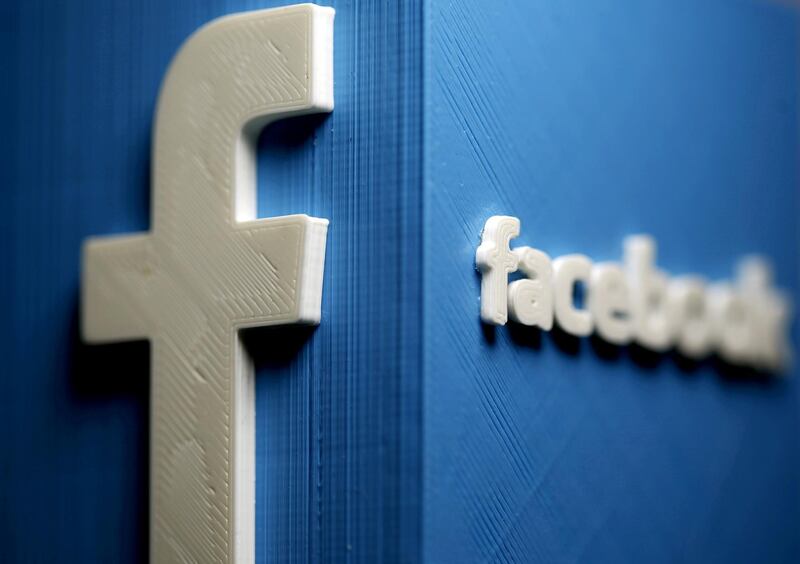 FILE PHOTO: A 3D plastic representation of the Facebook logo is seen in this illustration in Zenica, Bosnia and Herzegovina, May 13, 2015. REUTERS/Dado Ruvic//File Photo/File Photo