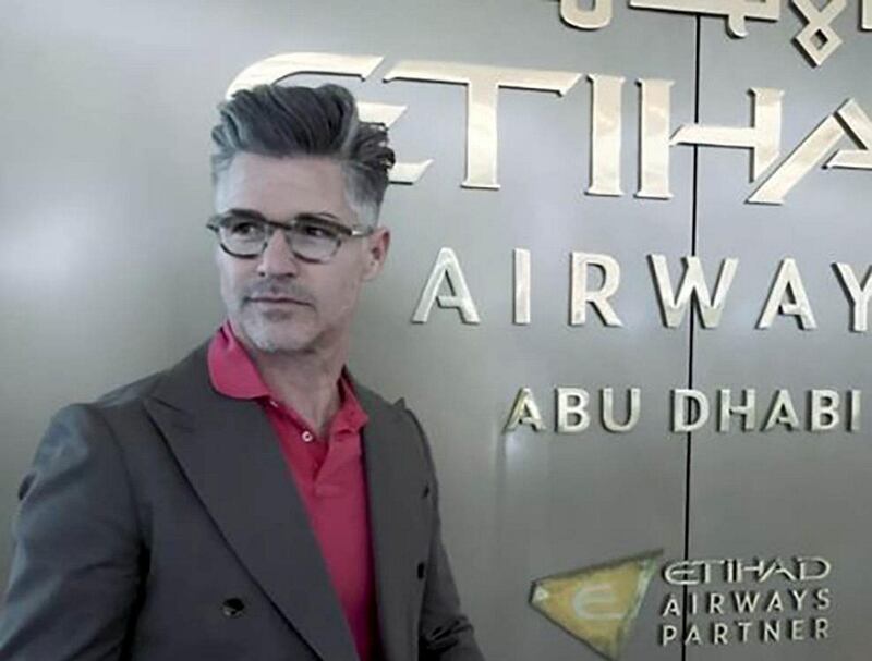 Eric Rutherford arrives in Abu Dhabi