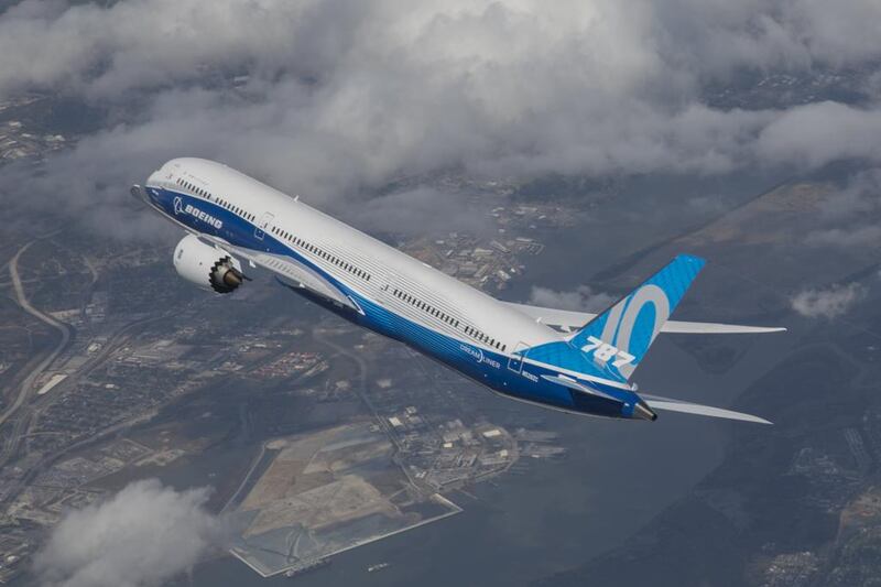 The Boeing 787-10 Dreamliner made its maiden flight at the weekend. Paul Weatherman / EPA