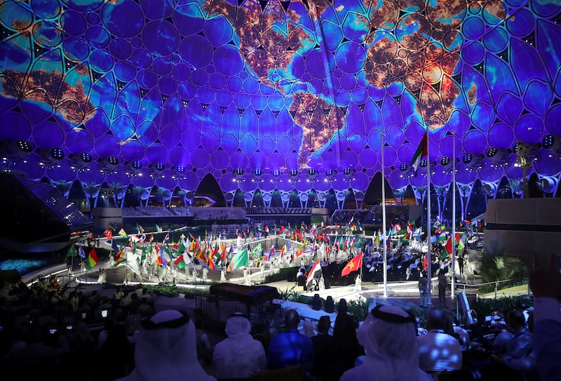 The opening ceremony of Dubai Expo 2020. Reuters