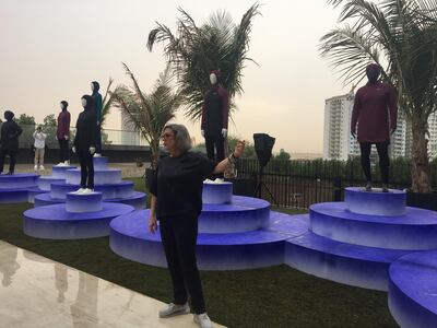 Martha Moore, VP of design at Nike, showcases the new range in Dubai 