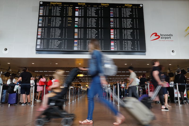 Data collected by the Official Aviation Guide shows Brussels Airport is the worst performing in Europe, with 72 per cent of flights delayed and 2.5 per cent of flights cancelled. Figures are averages for the first 10 days of July. EPA