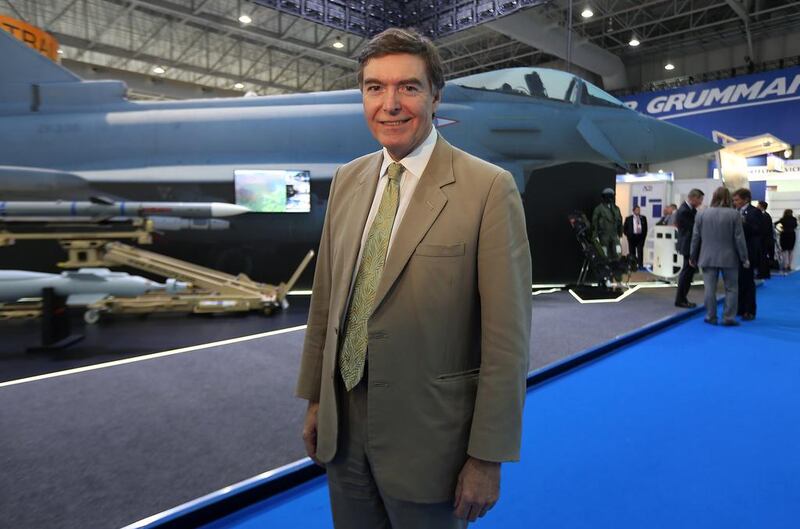 Philip Dunne, the British minister for defence equipment, support and technology has said that if the UAE decided to buy Eurofighter Typhoons, it would benefit through training. Pawan Singh / The National