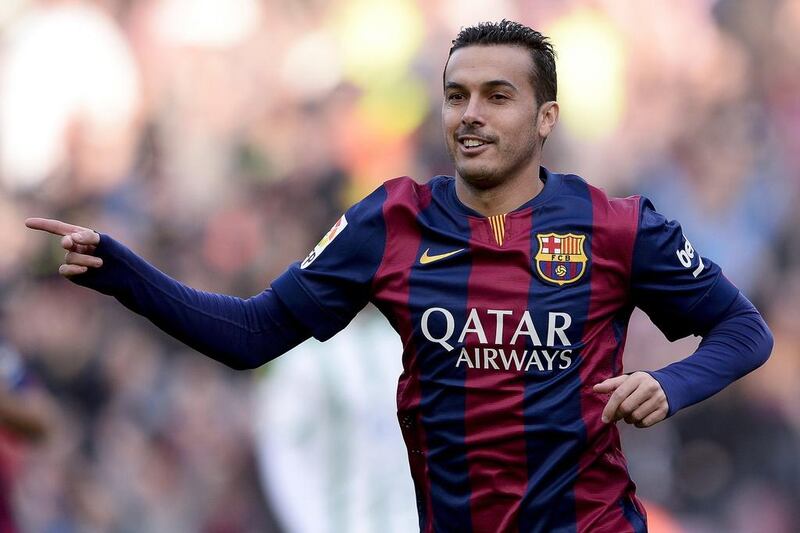 Pedro made his debut for Barcelona's senior side in 2008. Josep Lago / AFP
