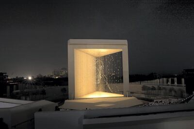 ABU DHABI, UNITED ARAB EMIRATES - February 26, 2018: The constellation image of HH Sheikh Zayed bin Sultan bin Zayed Al Nahyan, President of the United Arab Emirates is displayed during the inauguration of The Founder's Memorial.

(  Hamad Al Mansoori for The Crown Prince Court - Abu Dhabi )
---