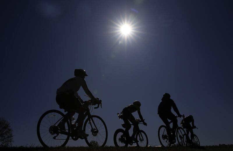 Athletes compete  in the cycling portion of the IRONMAN Louisville on Sunday, October 13, 2019 in Kentucky, USA. Getty /AFP