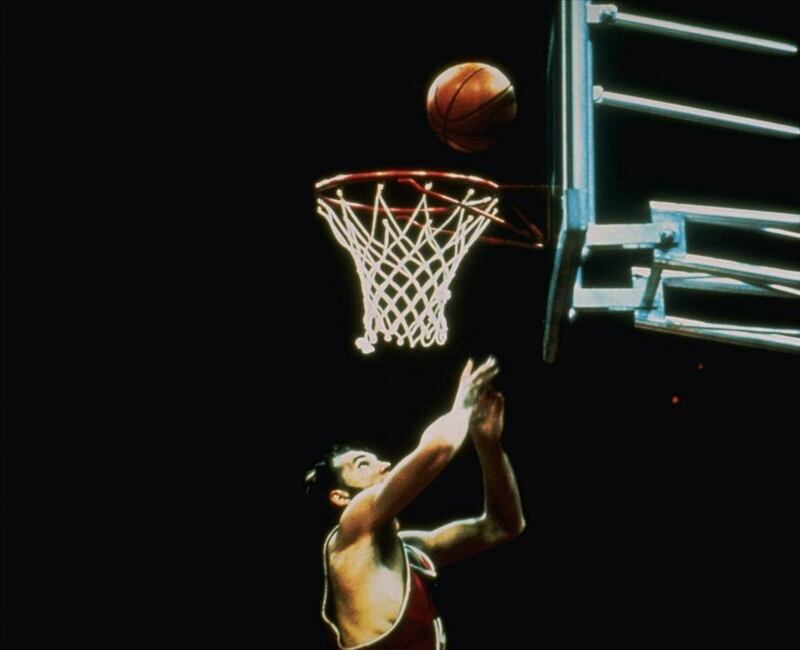 Soviet Union basketball team player Aleksandr Belov scores the winning basket to push his team past the United States 51-50 during the 1972 Olympics in Munich. AP