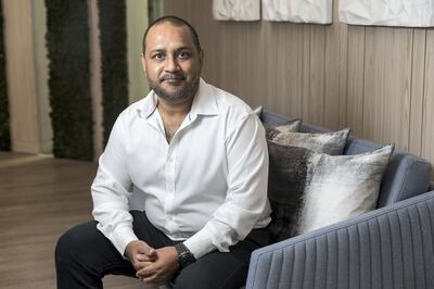 DUBAI, UNITED ARAB EMIRATES. 20 September 2017. CEO of Autism Rocks Mr Sanjay Shah at his offices in DIFC (Photo: Antonie Robertson/The National) Journalist: Suzanne Clocke. Section: Business.