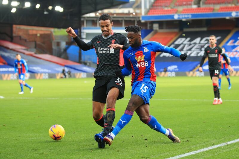 Joel Matip - 7. The Cameroonian kept things simple and remained calm during the periods when Palace threatened. Ensured Zaha got little room in the area. Getty Images