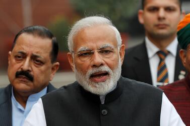 India's Prime Minister Narendra Modi in New Delhi last week. Adnan Abidi / Reuters