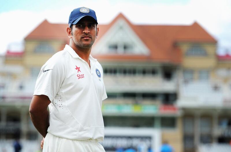 India captain MS Dhoni, pictured after drawing the first Test against England at Trent Bridge on July 13, 2014, in Nottingham, England, is under heavy pressure after losing the Test series 3-1. Gareth Copley / Getty Images