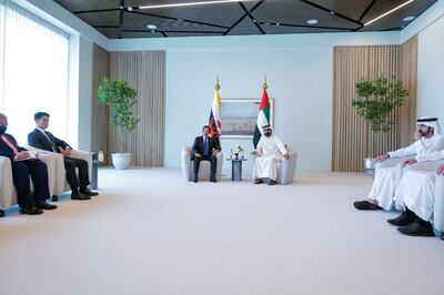 Sheikh Mohammed and the Sultan of Brunei discussed bilateral relations and ways to develop them in various fields. Sheikh Hamdan bin Mohammed, Crown Prince of Dubai, was among those who attended the meeting. Dubai Media Office