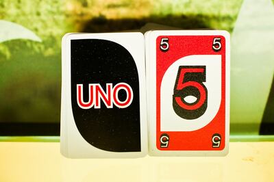 May 24, 2013, Dubai, UAE:
The Tea House Junction, a cafe in Oud Metha, is home to the city's better teas and also to its gamers. Not video gamers but board gamers. 

Seen here is a deck of Uno cards.



Lee Hoagland/The National