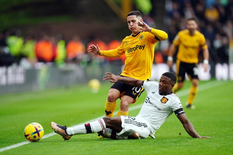Tyrell Malacia 7: Behind Garnacho on a youthful left side. Good ball back to Antony on late in first half. Two key late interceptions as Wolves tried to score. United weren’t great but secured a win. PA