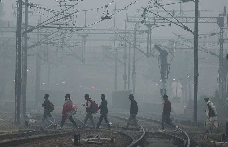 A smoggy morning in New Delhi, India, on Friday. Reuters