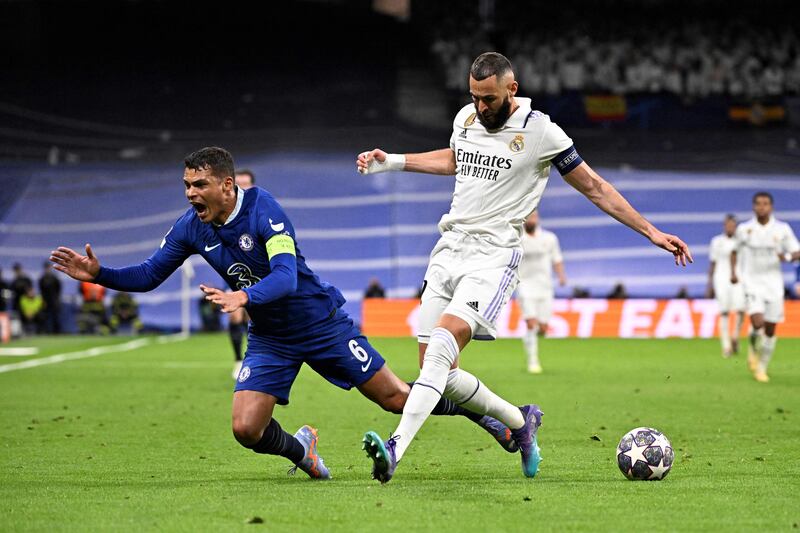 Thiago Silva - 7. Put all his years of experience to good use as he delayed a run and cleared Vinicius's attempt off the line in the 26th minute. Made several blocks in the second half as Real Madrid piled on the pressure. AFP