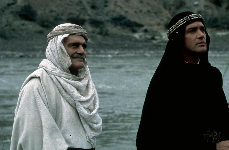 Omar Sharif, left, and Antonio Banderas in The 13th Warrior. Courtesy Buena Vista Pictures