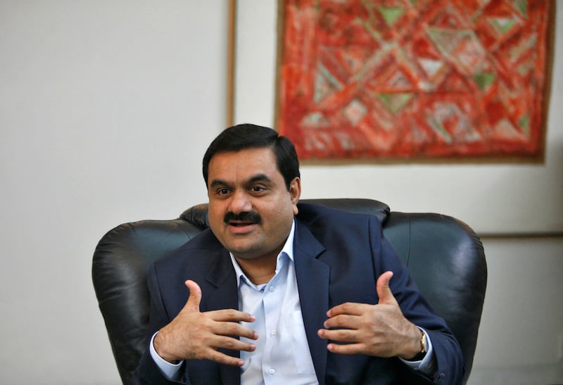 Infrastructure magnate Gautam Adani fell to second place after topping the list last year. His net worth, including that of his family, is $68 billion. Reuters