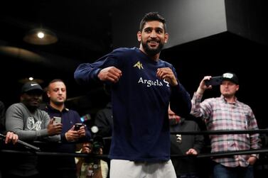 Britain's Amir Khan faces Australia's Nilly Dib for the WBC International Welterweight championship in Jeddah on Friday. Reuters