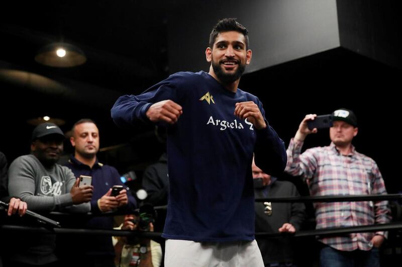 Britain's Amir Khan faces Australia's Nilly Dib for the WBC International Welterweight championship in Jeddah on Friday. Reuters