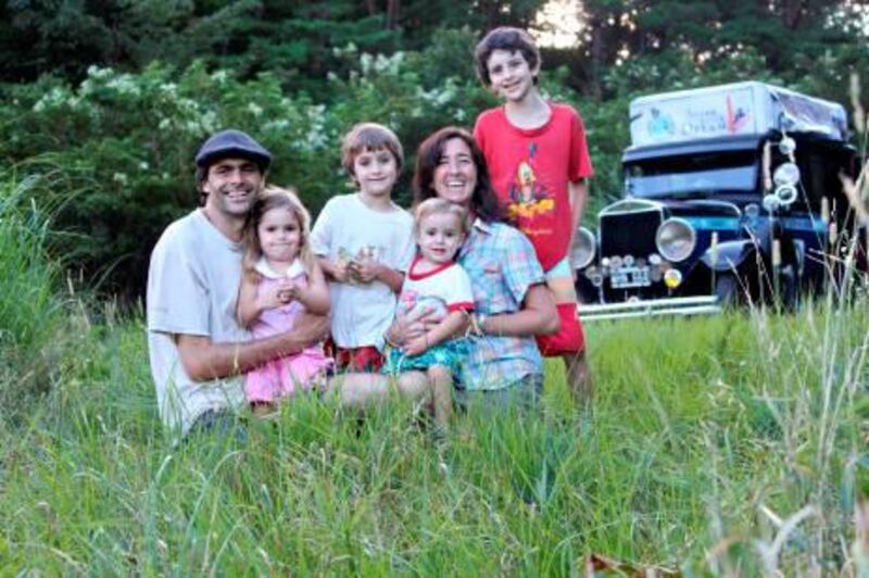 Herman and Candelaria Zapp and their family in Japan with their 1928 Graham-Paige.

Courtesy of Herman Zapp